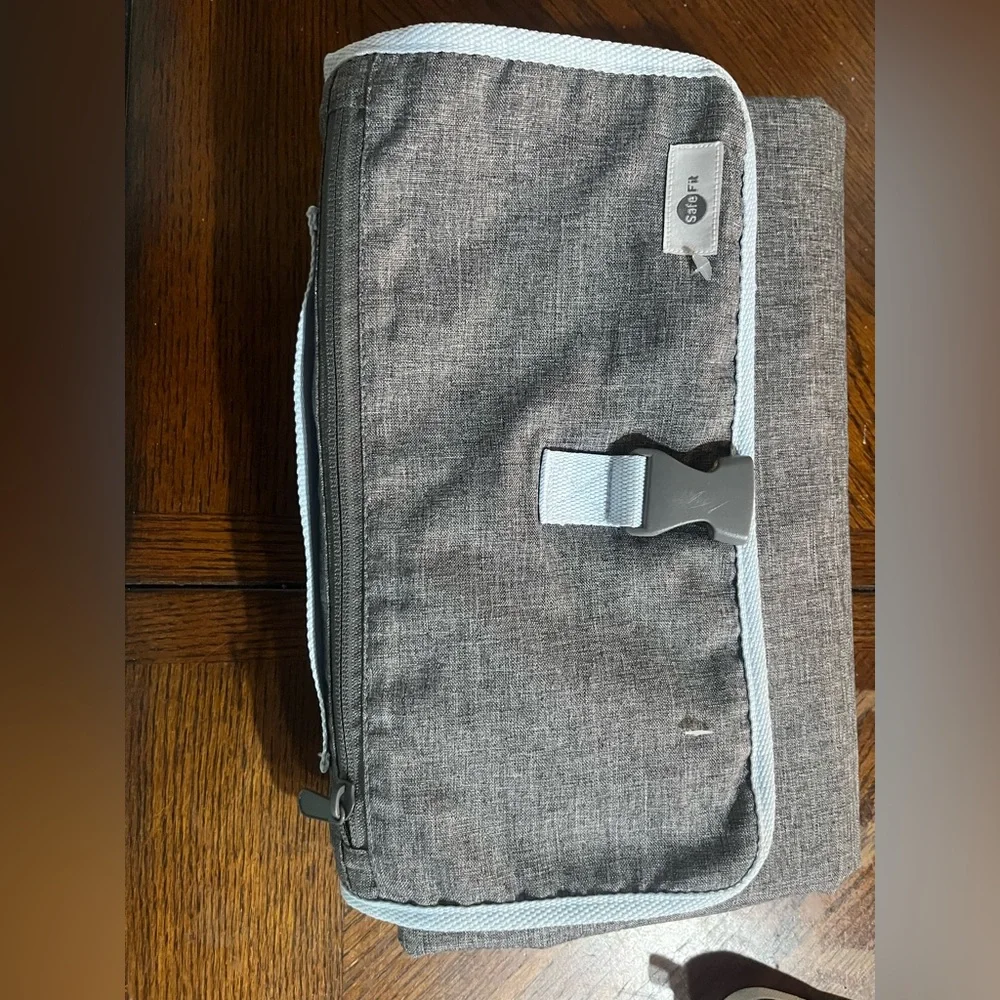 Gray Portable Changing Kit for Kids
